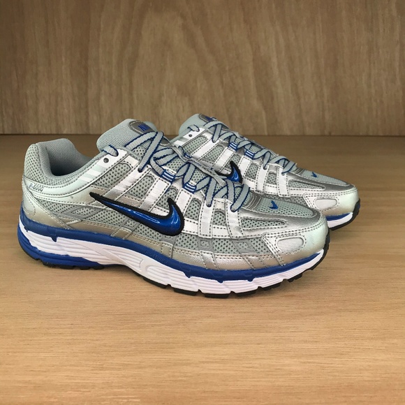 nike p6000 silver blue